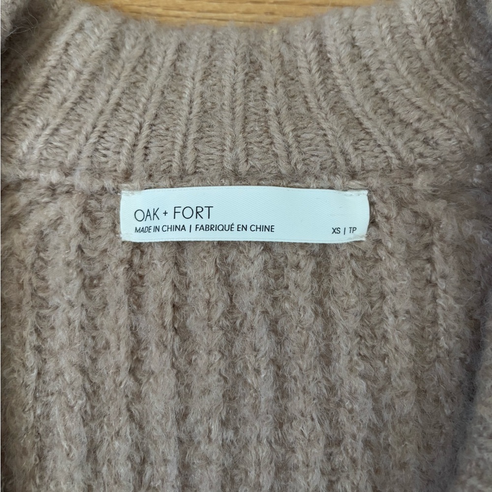 OAK + FORT Beige Button-Up Cardigan - Picture 9 of 10